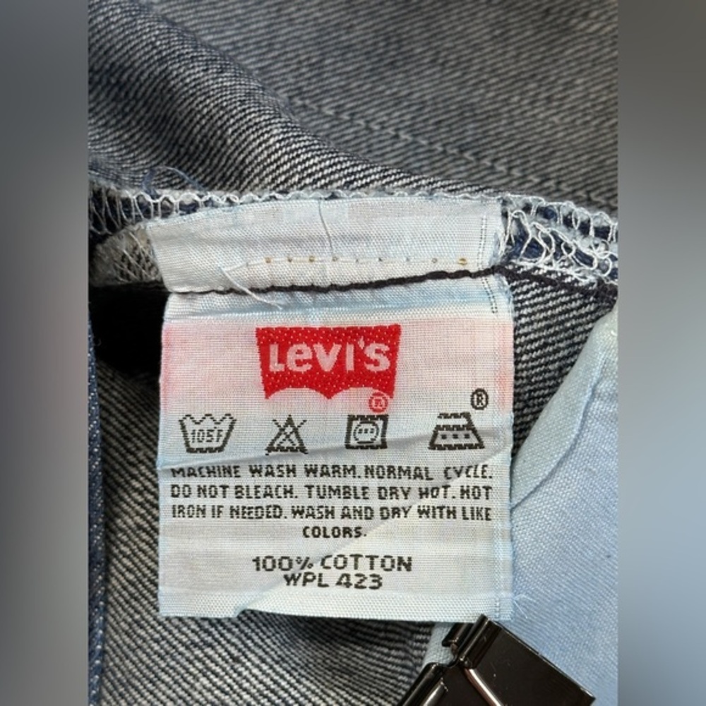 Levi’s 501-0115 Men’s Jeans W40 L30 Dark Wash Button Fly Straight Leg Colombia‎ - Picture 10 of 11